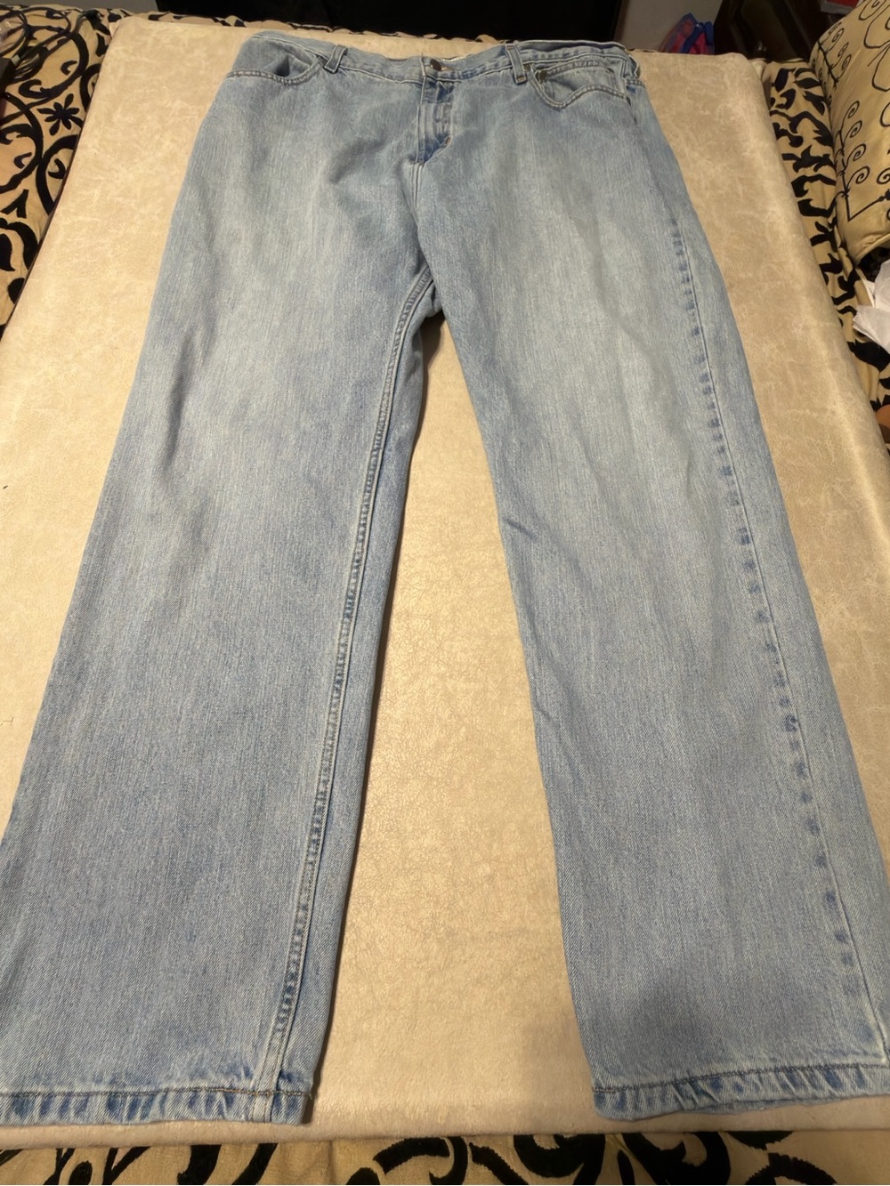 Harley Davidson Men’s Straight Leg Light Wash Jeans. Size 42X32. #9999